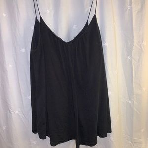 Flowy black cami